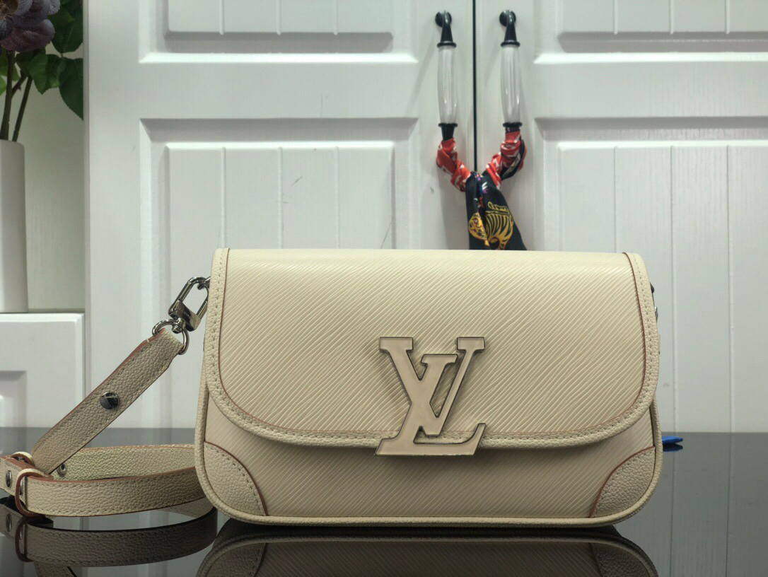 LV M59457 Louis Vuitton Buci Crossbody Bag M59386 Quartz White - Default Title - View 1