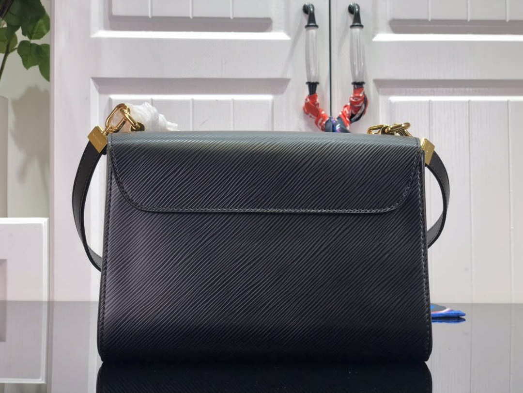 LV M59402 Louis Vuitton Twist MM Epi Grained Leather Black - Default Title - View 3