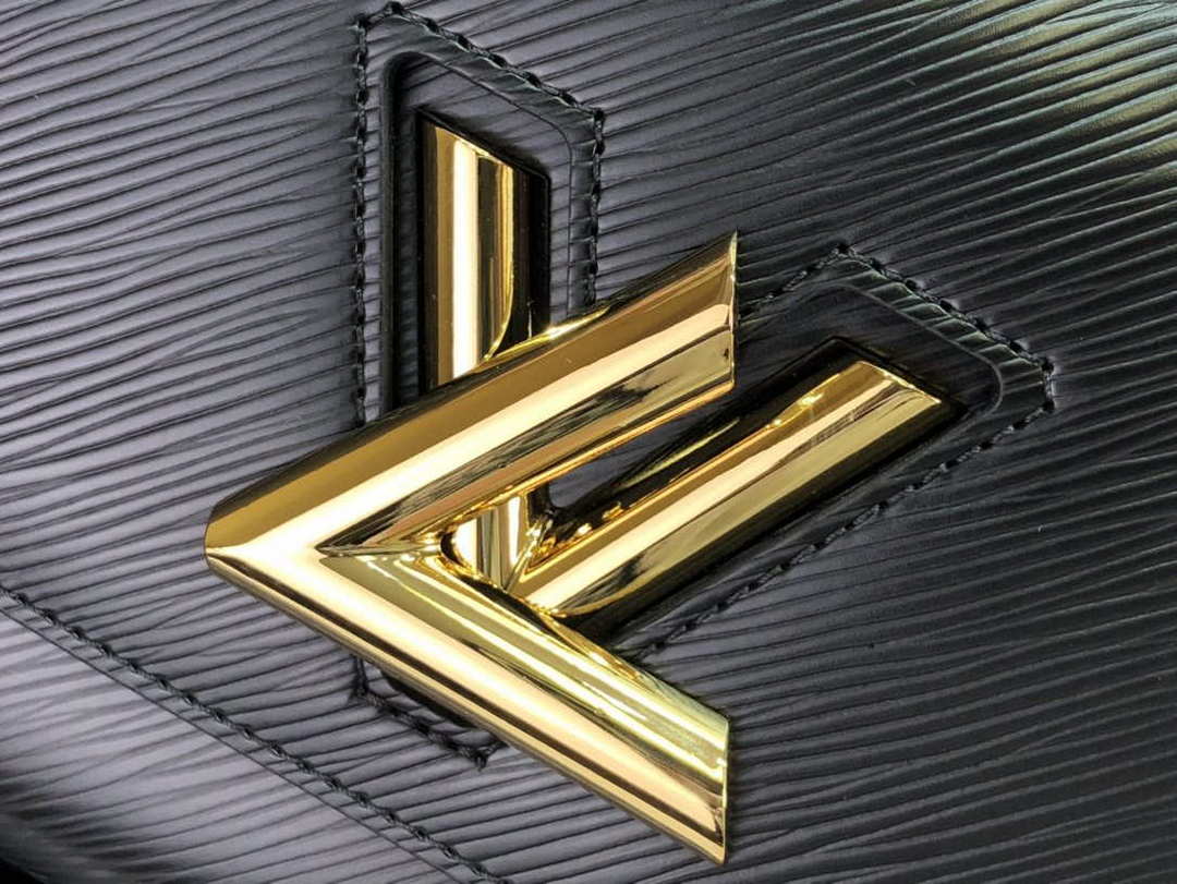 LV M59402 Louis Vuitton Twist MM Epi Grained Leather Black - Default Title - View 5