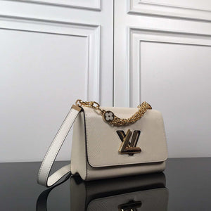 LV M59403 Louis Vuitton Twist MM Epi White Grained Leather - Default Title - View 2