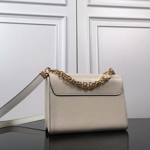 LV M59403 Louis Vuitton Twist MM Epi White Grained Leather - Default Title - View 6