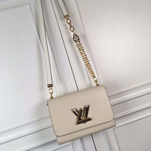 LV M59403 Louis Vuitton Twist MM Epi White Grained Leather - Default Title - View 9