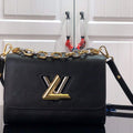 LV M59411 Louis Vuitton Twist MM Black - Default Title - View 1
