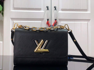 LV M59411 Louis Vuitton Twist MM Black - Default Title - View 1