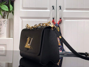 LV M59411 Louis Vuitton Twist MM Black - Default Title - View 2