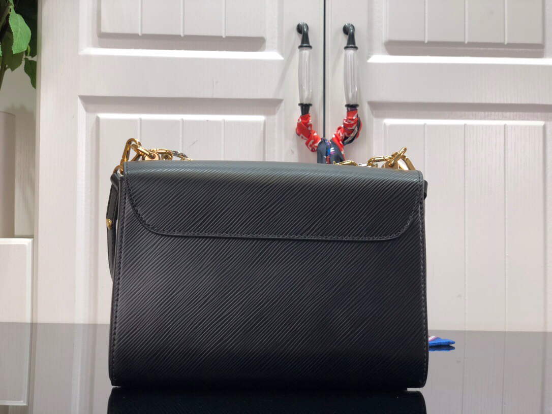 LV M59411 Louis Vuitton Twist MM Black - Default Title - View 3