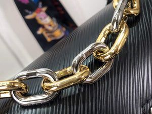 LV M59411 Louis Vuitton Twist MM Black - Default Title - View 6