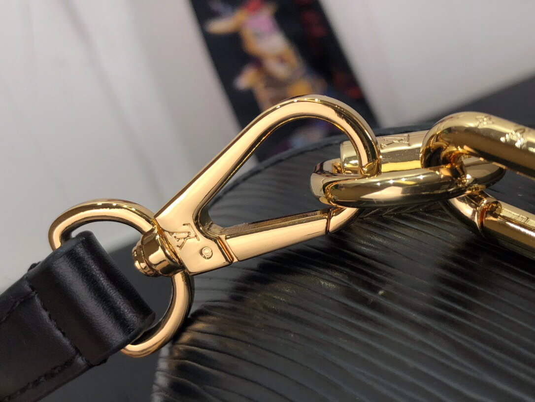 LV M59411 Louis Vuitton Twist MM Black - Default Title - View 7