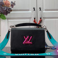LV M59416 Louis Vuitton Twist MM Epi leather Handbag Black - Default Title - View 1