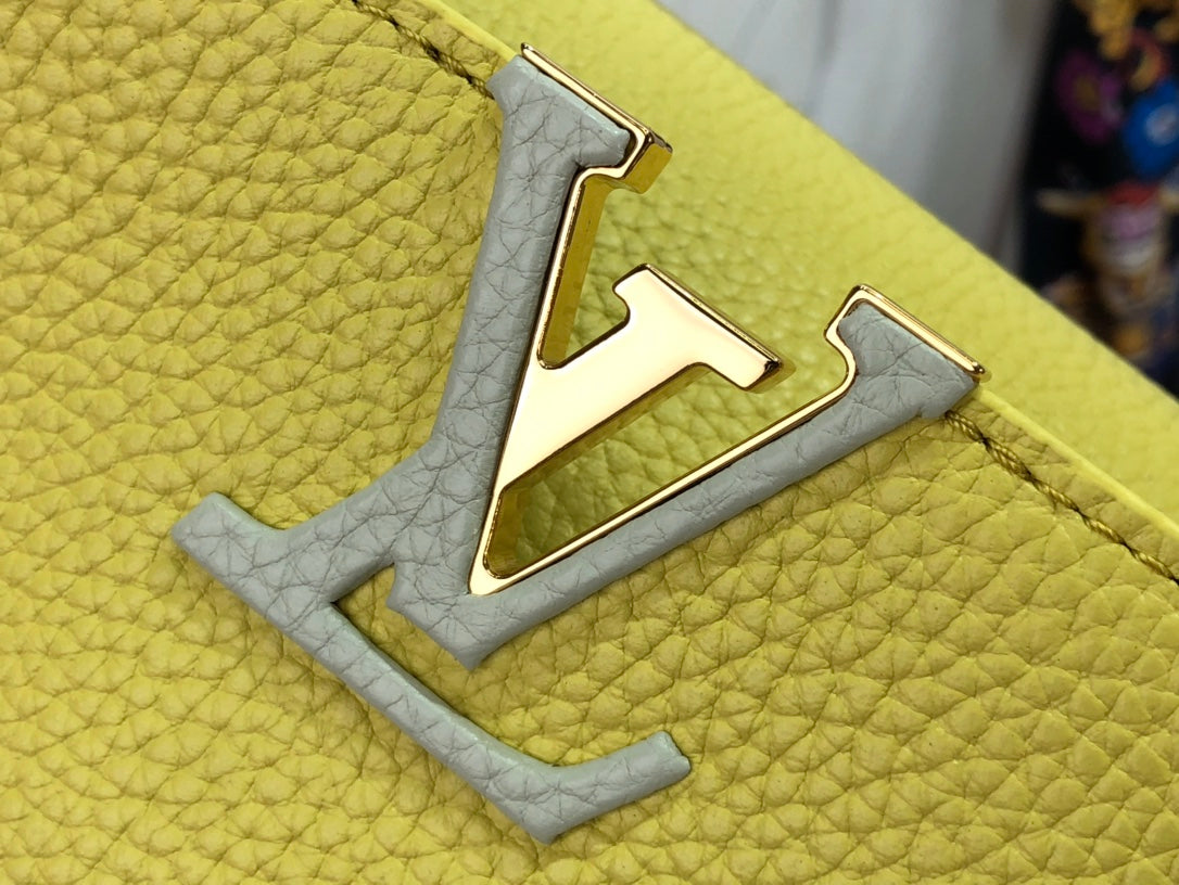LV M48865 Louis Vuitton Capucines Mini BB Handbag Yellow