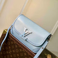 LV M59461 Louis Vuitton Buci Handbag Epi Leather Cloud Blue - Default Title - View 1
