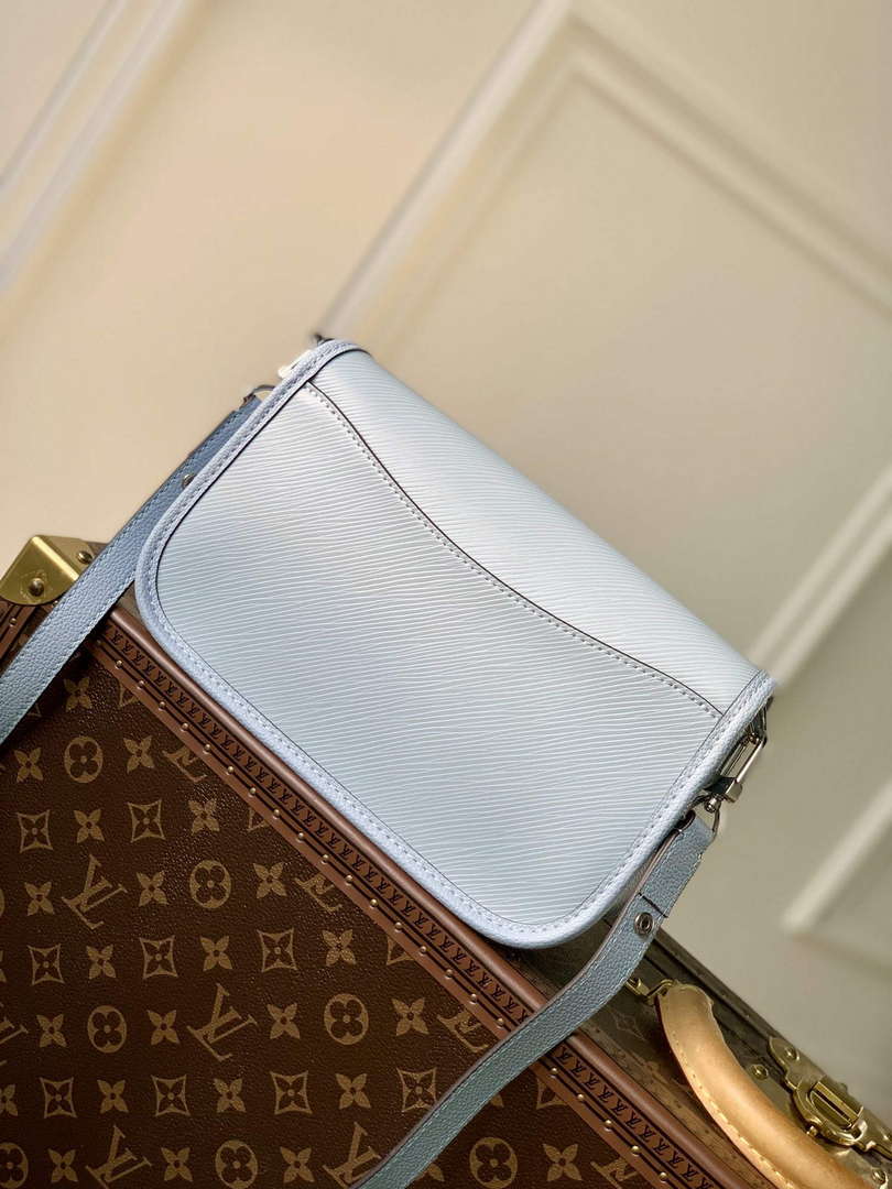 LV M59461 Louis Vuitton Buci Handbag Epi Leather Cloud Blue - Default Title - View 3