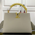 LV M59468 Louis Vuitton Capucines BB Handbag Snow White and Cedrat - Default Title - View 1