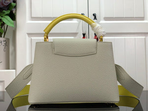 LV M59468 Louis Vuitton Capucines BB Handbag Snow White and Cedrat - Default Title - View 7