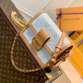 LV M59480 Louis Vuitton Dauphine Mini Bag Monogram White - Default Title - View 1