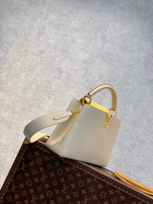LV M59512 Louis Vuitton Capucines BB Bag Cr¨¨me Beige / Plume Yellow - Default Title - View 3