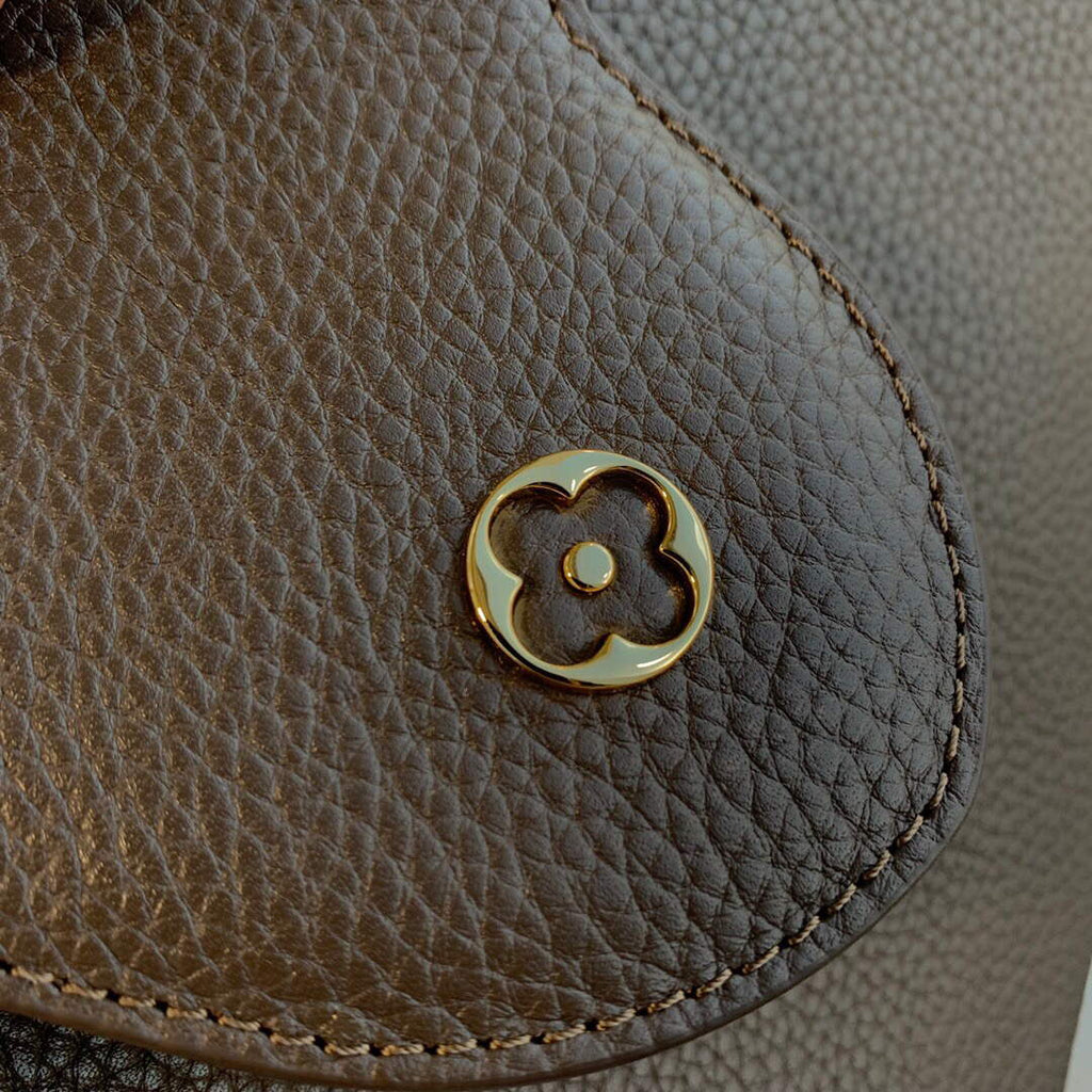 LV M59512 Louis Vuitton Capucines BB Bag Smokey Brown Green/Cr¨¨me/Pink