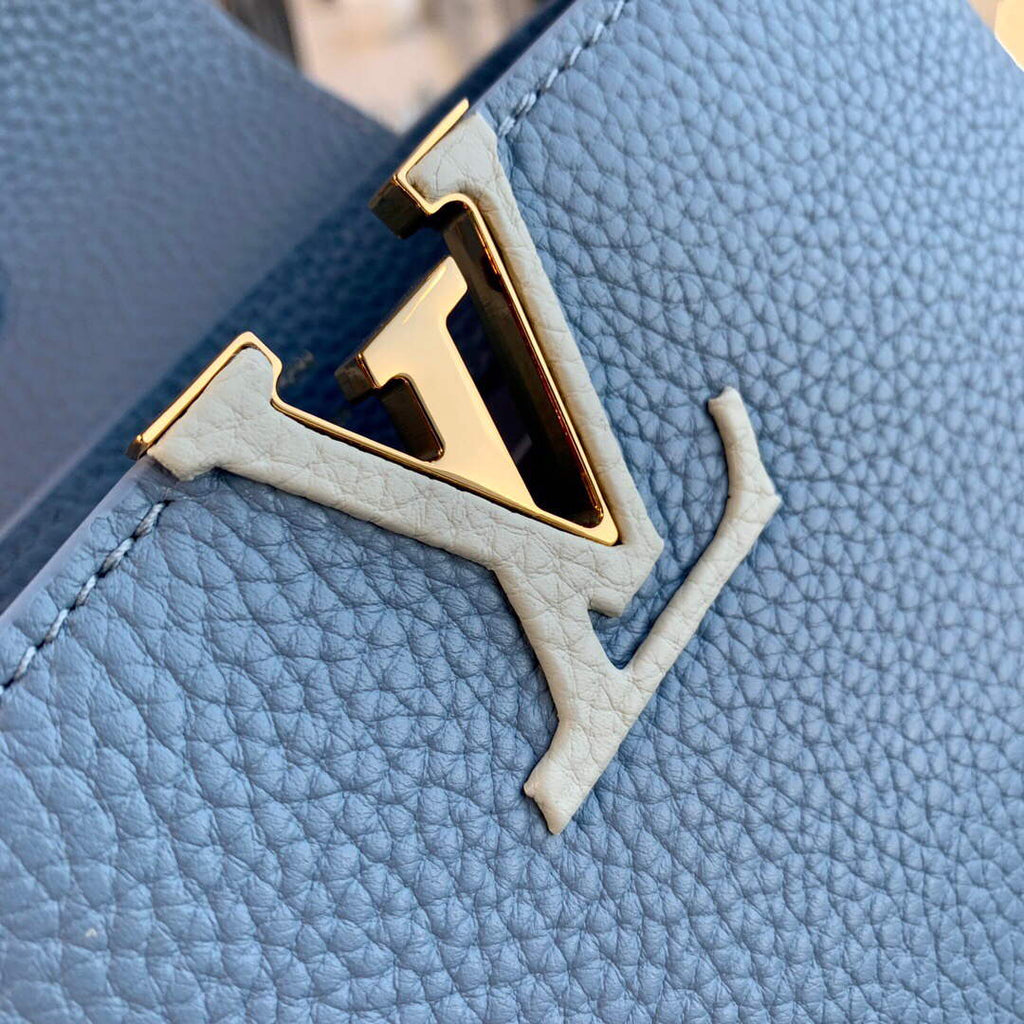 LV M59512 Louis Vuitton Capucines BB Bag Iris Purple/Cr¨¨me