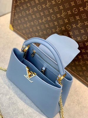 LV M59512 Louis Vuitton Capucines BB Bag Iris Purple/Cr¨¨me - Default Title - View 7
