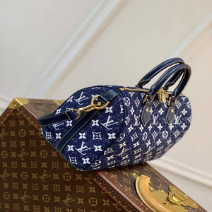 LV M59609 Louis Vuitton Speedy Bandouliere 25 Denim Leather Bag - Default Title - View 2
