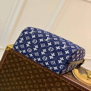 LV M59609 Louis Vuitton Speedy Bandouliere 25 Denim Leather Bag - Default Title - View 3