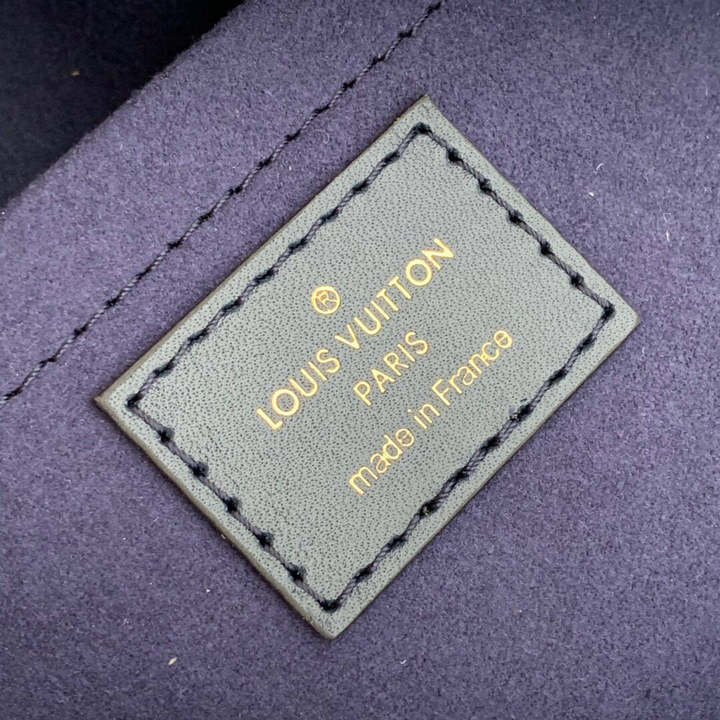 LV M59611 Louis Vuitton Square Denim Leather Bag
