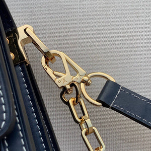 LV M59631 Louis Vuitton Dauphine MM Denim Leather Bag - Default Title - View 6