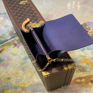 LV M59631 Louis Vuitton Dauphine MM Denim Leather Bag - Default Title - View 8