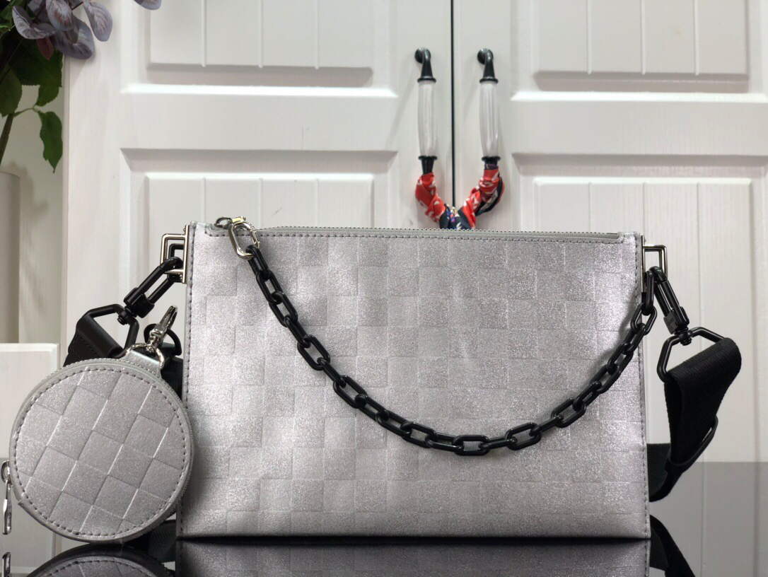 LV M59681 Louis Vuitton In The Loop Trio Pouch Silver - Default Title - View 1