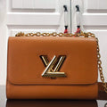 LV M59686 Louis Vuitton Twist MM Gold Miel Brown - Default Title - View 1