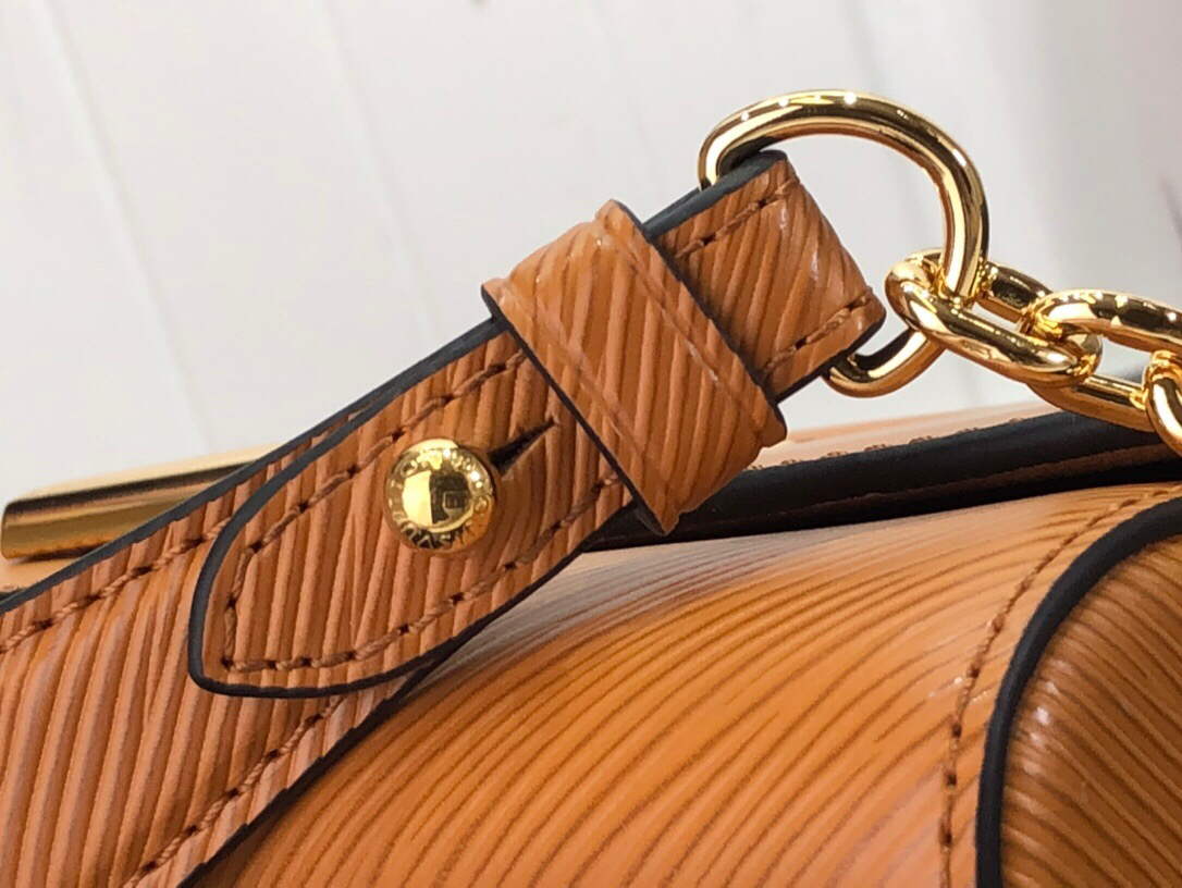 LV M59686 Louis Vuitton Twist MM Gold Miel Brown - Default Title - View 6