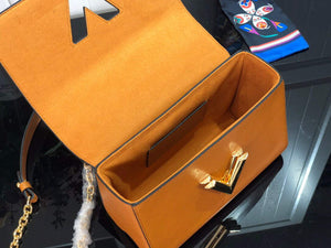 LV M59686 Louis Vuitton Twist MM Gold Miel Brown - Default Title - View 8