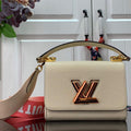 LV M59687 Louis Vuitton Twist PM Epi leather Handbag Quartz White - Default Title - View 1