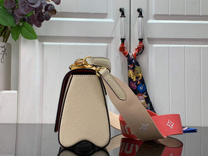 LV M59687 Louis Vuitton Twist PM Epi leather Handbag Quartz White - Default Title - View 2