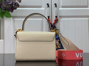 LV M59687 Louis Vuitton Twist PM Epi leather Handbag Quartz White - Default Title - View 3