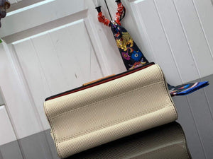 LV M59687 Louis Vuitton Twist PM Epi leather Handbag Quartz White - Default Title - View 4