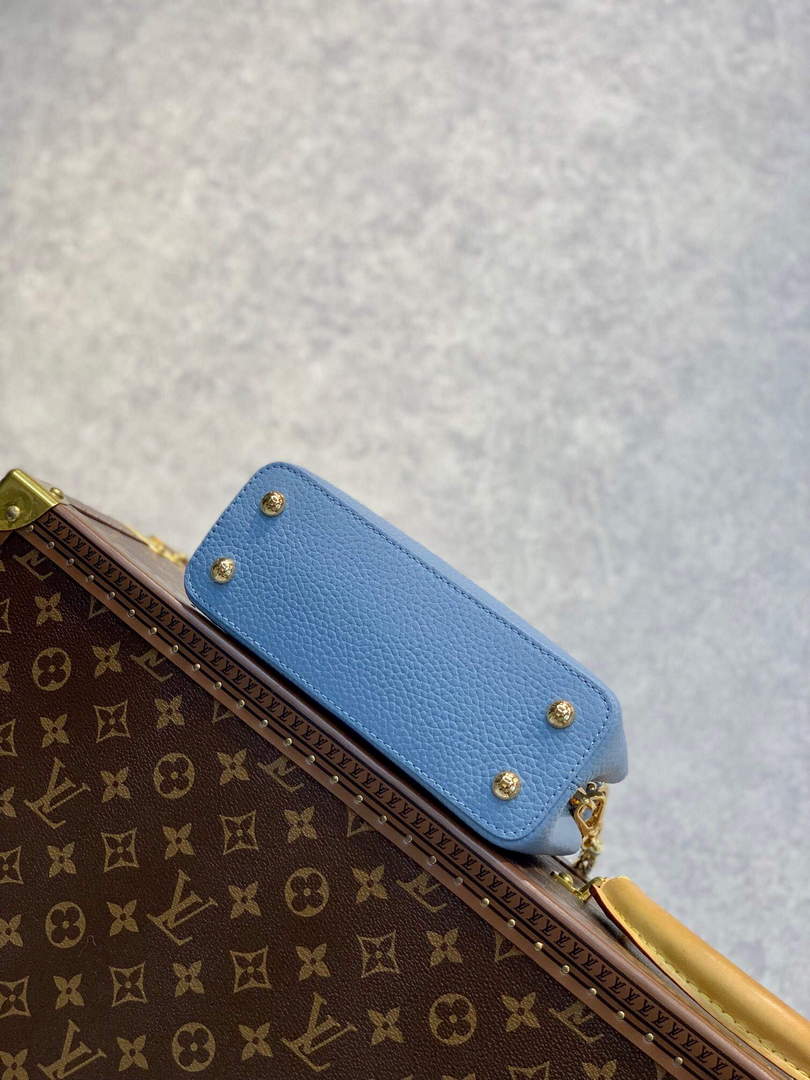 LV M59709 Louis Vuitton Capucines Mini Bag Blue - Default Title - View 4