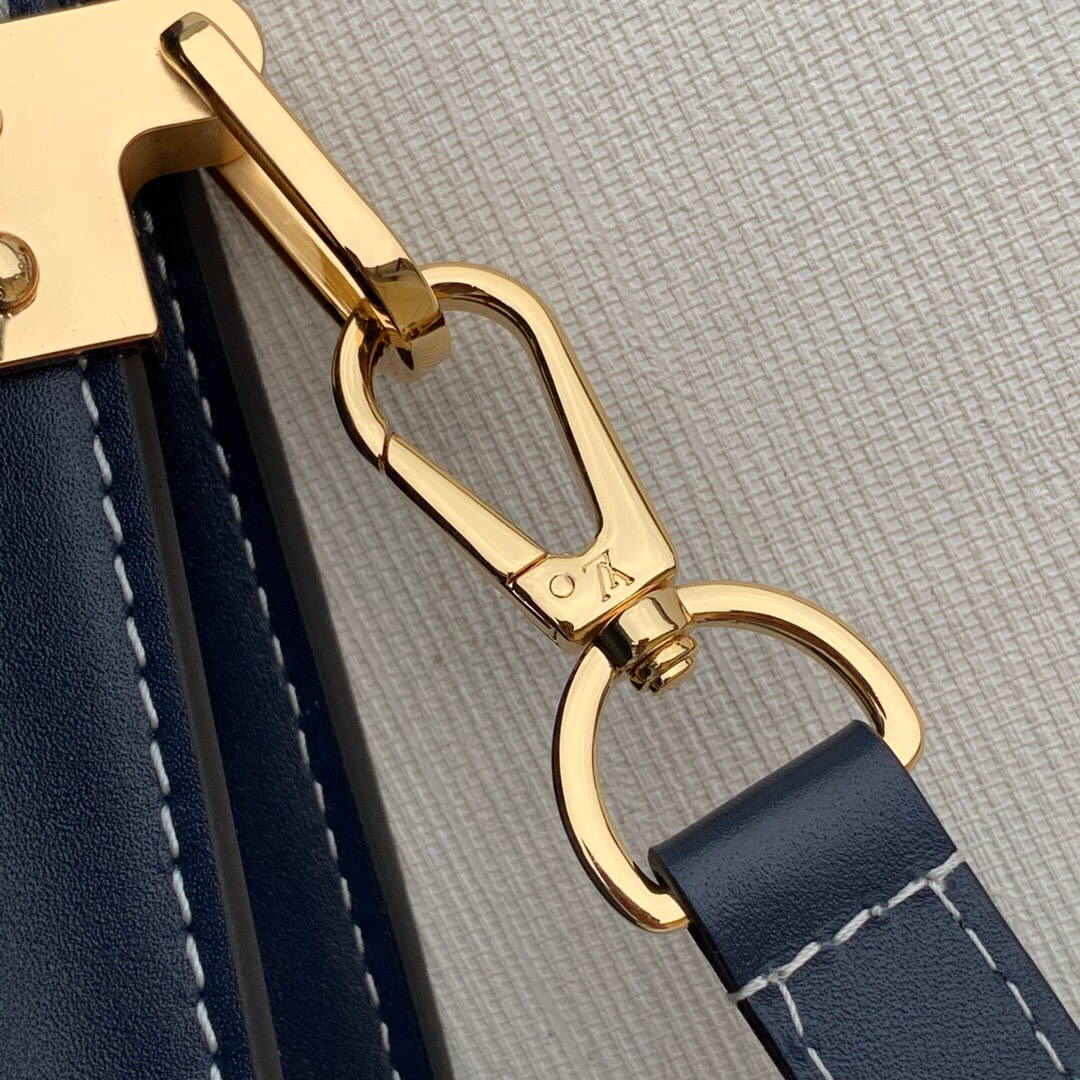 LV M59716 Louis Vuitton Mini Dauphine Denim Leather Bag - Default Title - View 6