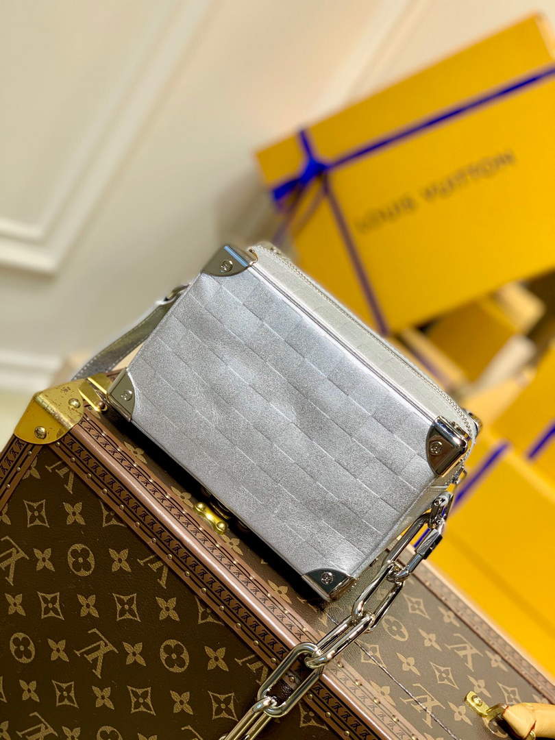 LV M59726 Louis Vuitton Mini Soft Trunk Silver - Default Title - View 2