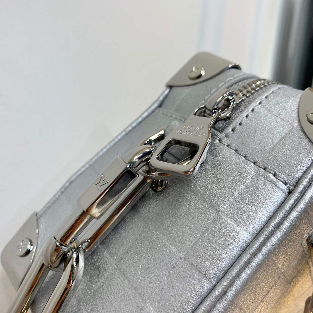 LV M59726 Louis Vuitton Mini Soft Trunk Silver - Default Title - View 6