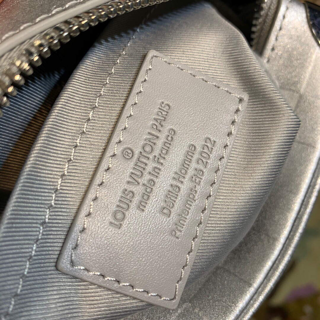 LV M59726 Louis Vuitton Mini Soft Trunk Silver