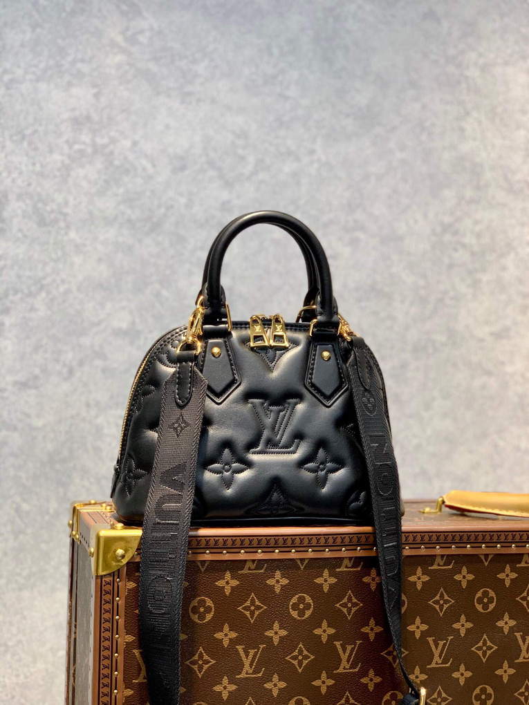 LV M59793 Louis Vuitton Alma BB Handbag Black - Default Title - View 2