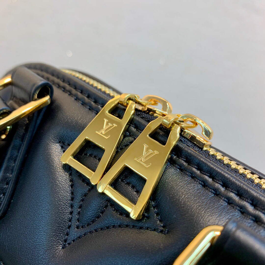 LV M59793 Louis Vuitton Alma BB Handbag Black