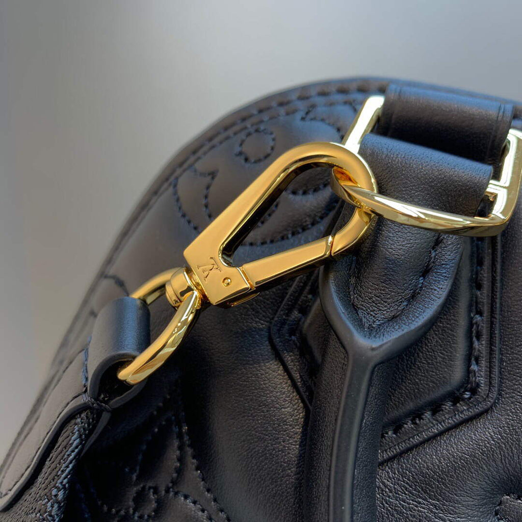 LV M59793 Louis Vuitton Alma BB Handbag Black