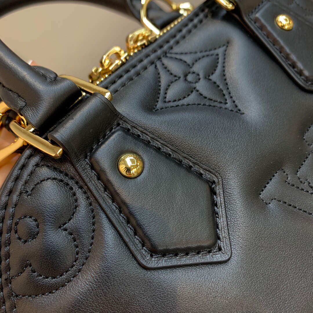 LV M59793 Louis Vuitton Alma BB Handbag Black - Default Title - View 7