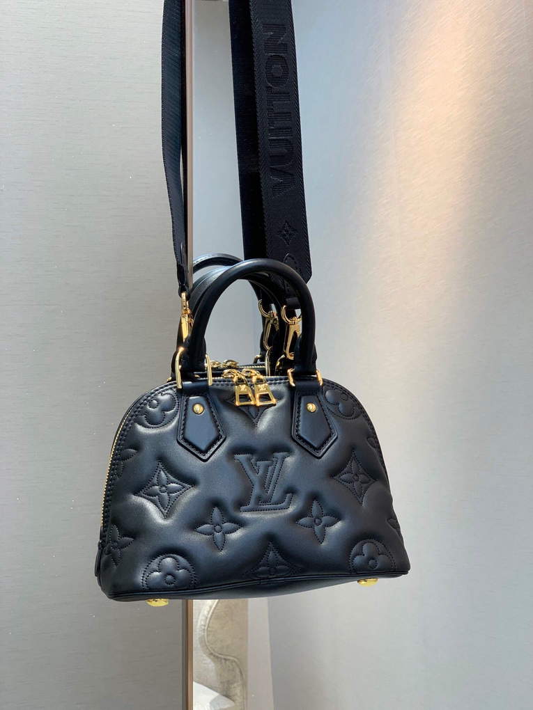 LV M59793 Louis Vuitton Alma BB Handbag Black - Default Title - View 1