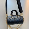 LV M59800 Louis Vuitton Papillon BB Handbag Black - Default Title - View 1