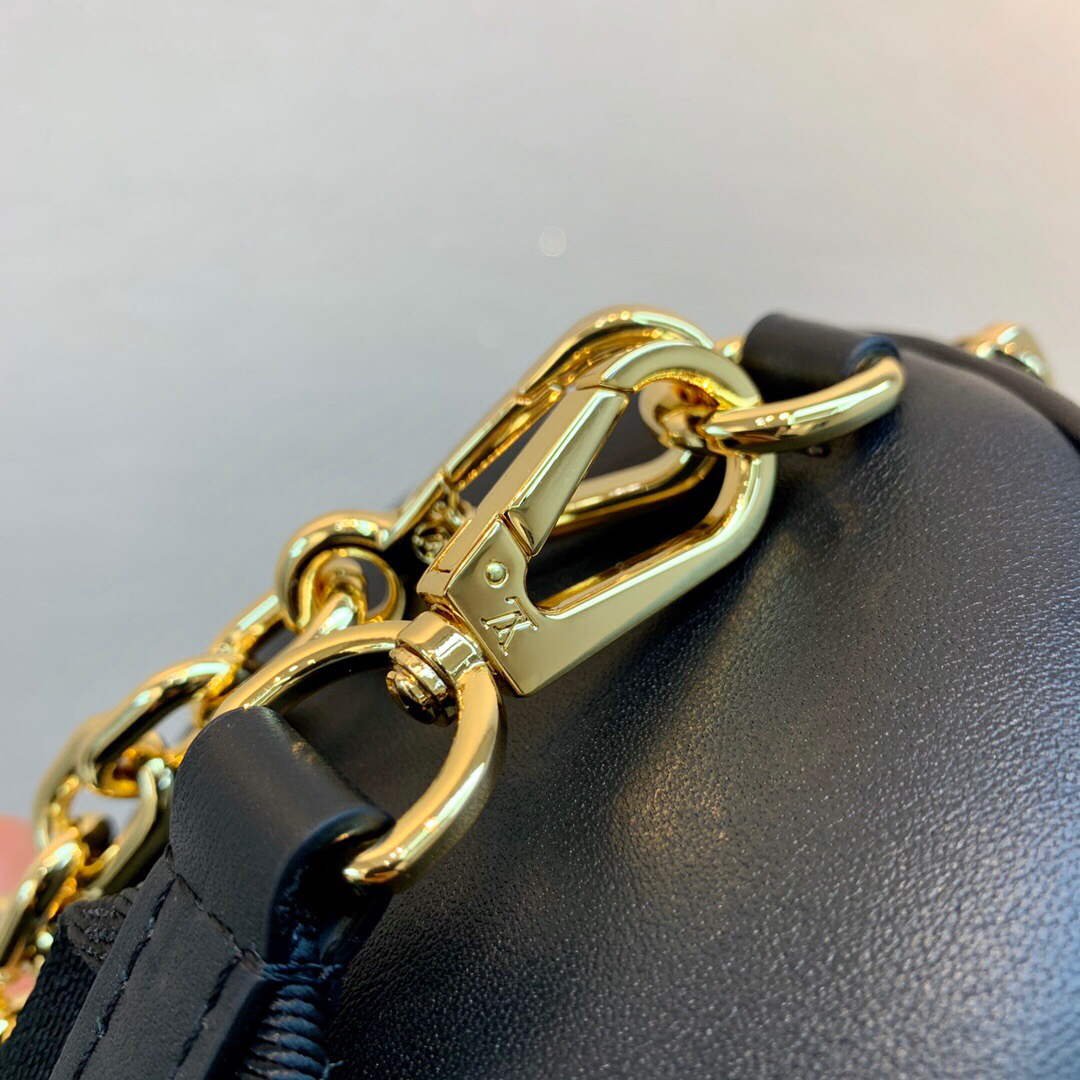 LV M59800 Louis Vuitton Papillon BB Handbag Black - Default Title - View 9