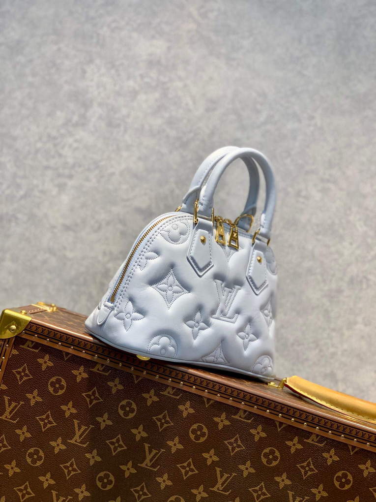 LV M59822 Louis Vuitton Alma BB Handbag Glacier Blue - Default Title - View 4