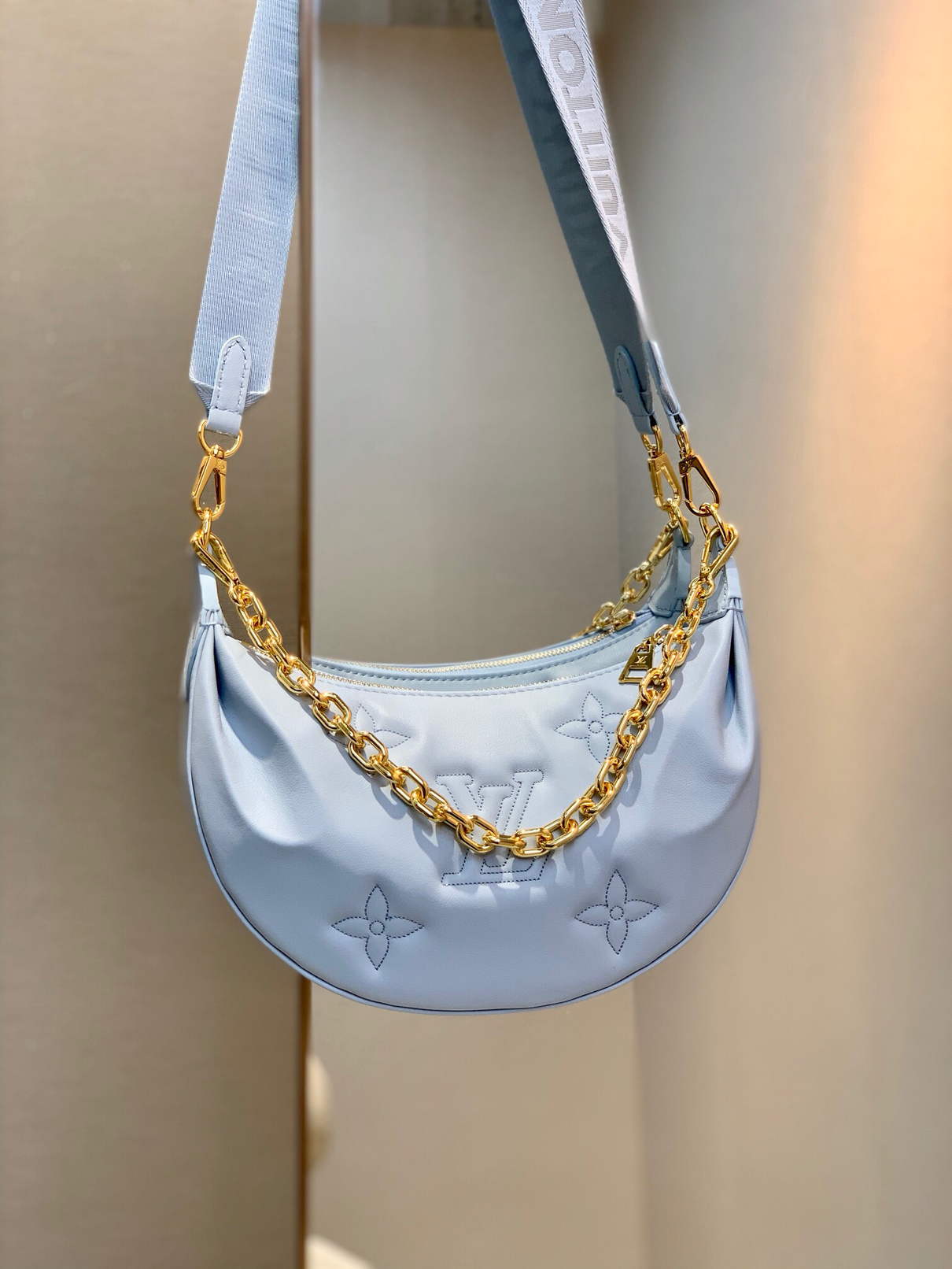 LV M59825 Louis Vuitton Over The Moon Bag Glacier Blue - Default Title - View 1